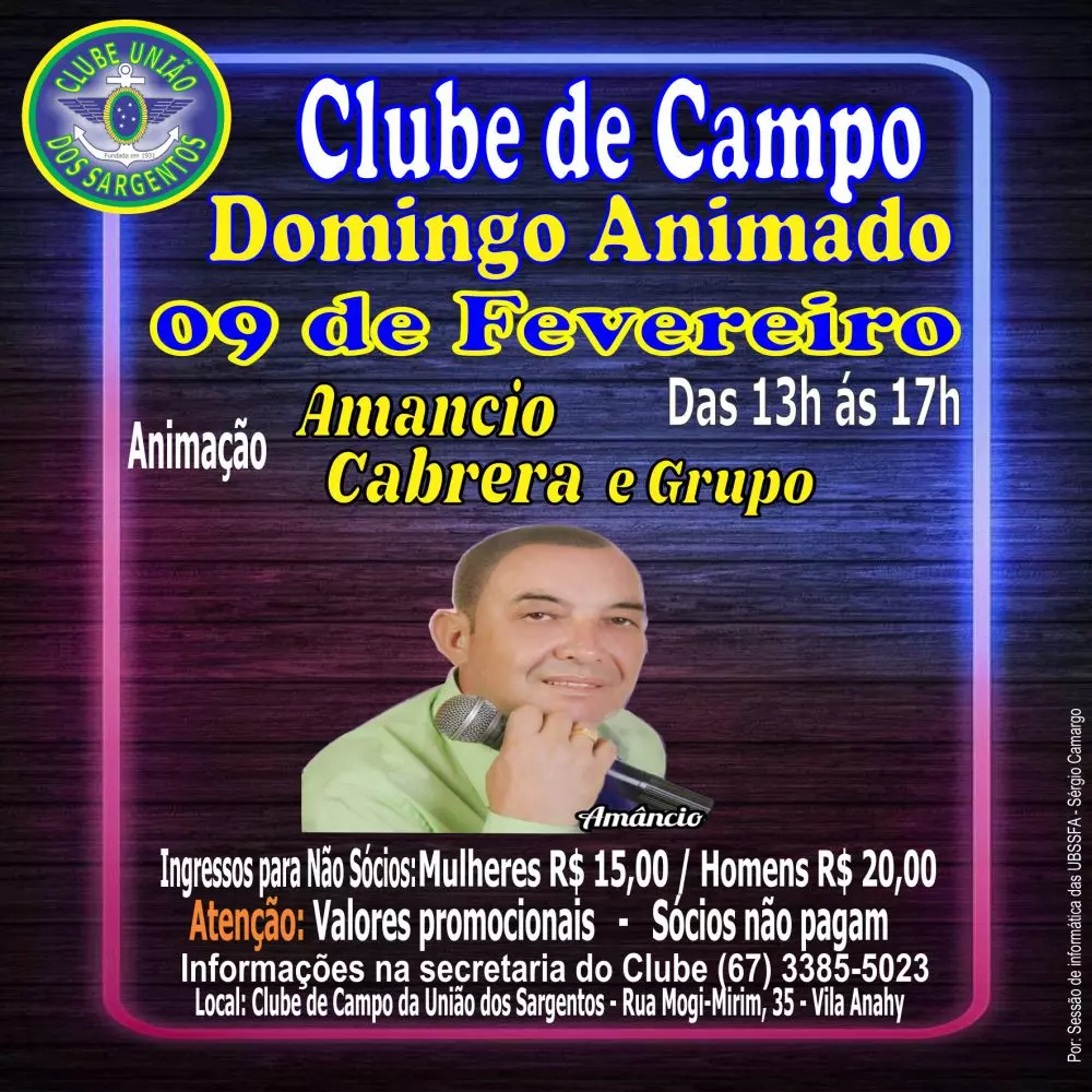 Domingo Animado no Clube de Campo 09/02/2025